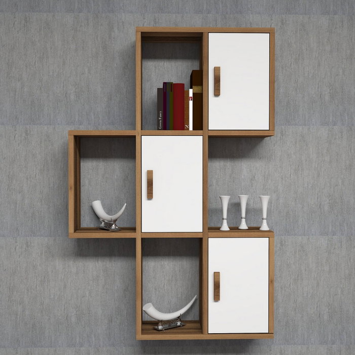 Hanah Home Flora - Nogal y Blanco